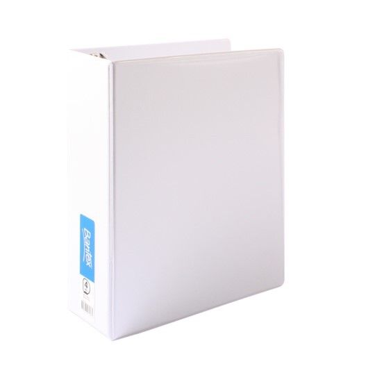 BINDER INSERT BANTEX A4 4 D-RING 65MM WHITE