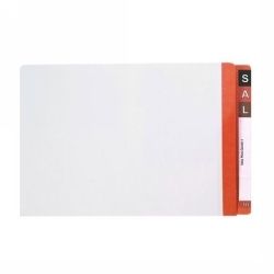 SP- FILE LATERAL AVERY 367X242MM WHITE SHELF WITH DARK ORANGE MYLAR TAB PK1