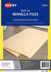 MANILLA FOLDER AVERY A4 BUFF PK20