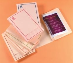 SPIRAL SPRING FILE AVERY F/C BUFF PRINTED BLUE BX25