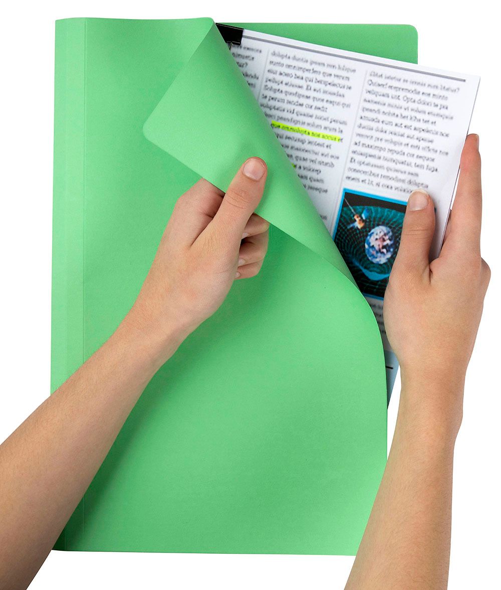 MANILLA FOLDER MARBIG F/C LIGHT GREEN BX100