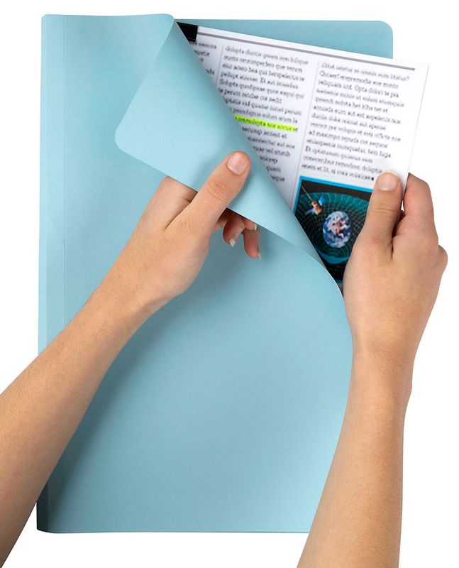 MANILLA FOLDER MARBIG F/C LIGHT BLUE BX100