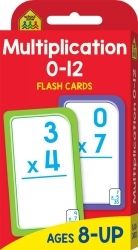 SP- CARDS SCHOOL ZONE FLASH MULTIPLICATION 0-12