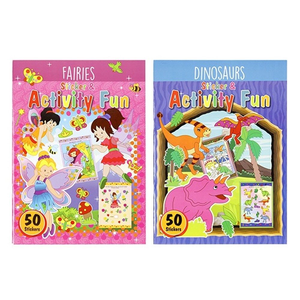 BOOK KIDS COLOURING ACTIVITY WITH STICKERS 2 ASST 32PG BOOK KIDS COLOURING ACTIVITY WITH STICKERS 2 ASST 32PG