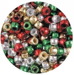 SP- CRAFT PONY BEADS EC CHRISTMAS 1000S