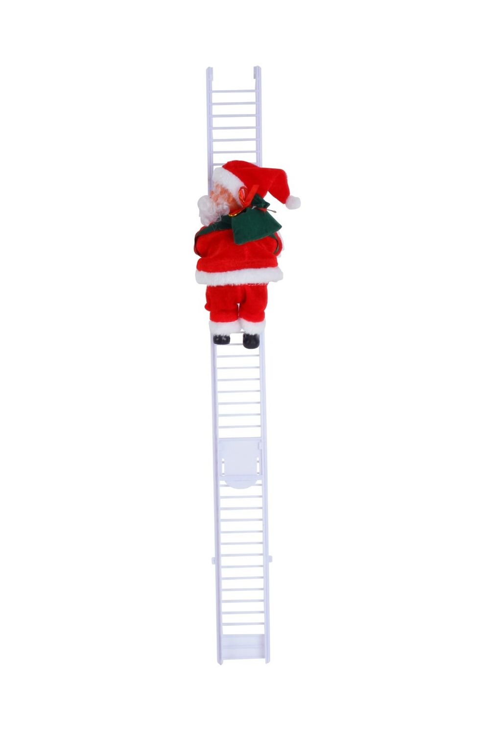 XMAS DECO MUSICAL 65X12X12CM SANTA CLIMBING LADDER XMAS DECO MUSICAL 65X12X12CM SANTA CLIMBING LADDER