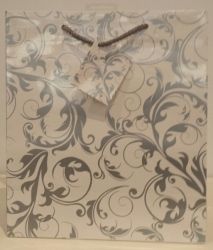 BAG GIFT LGE OZCORP SILVER LINEWORK