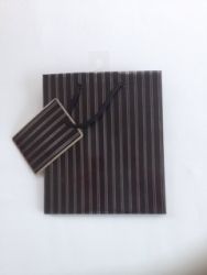 BAG GIFT OZCORP SMALL PINSTRIPE BLACK/SILVER