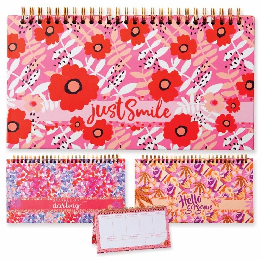 GIFT STATIONERY SUDA 240X16X135MM WEEKLY PLANNER 3 ASST GIFT STATIONERY SUDA 240X16X135MM WEEKLY PLANNER 3 ASST