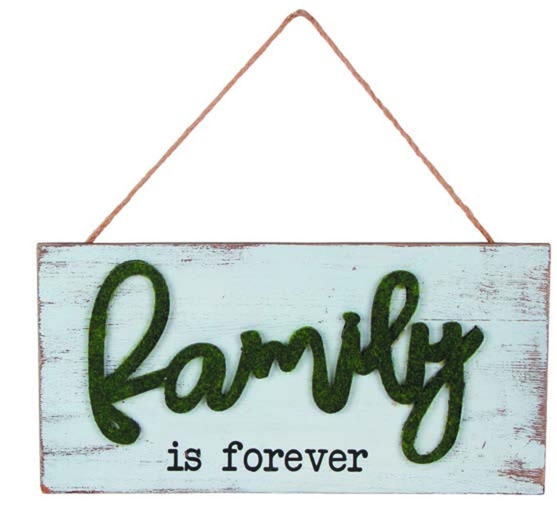 GIFT WALL ART ACP 30X15CM FAMILY IS FOR EVER