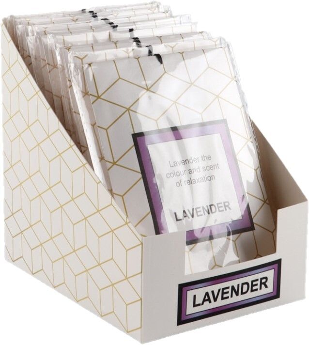 SCENTED SACHETS GNS 10X15CM WITH RIBBON LAVENDER