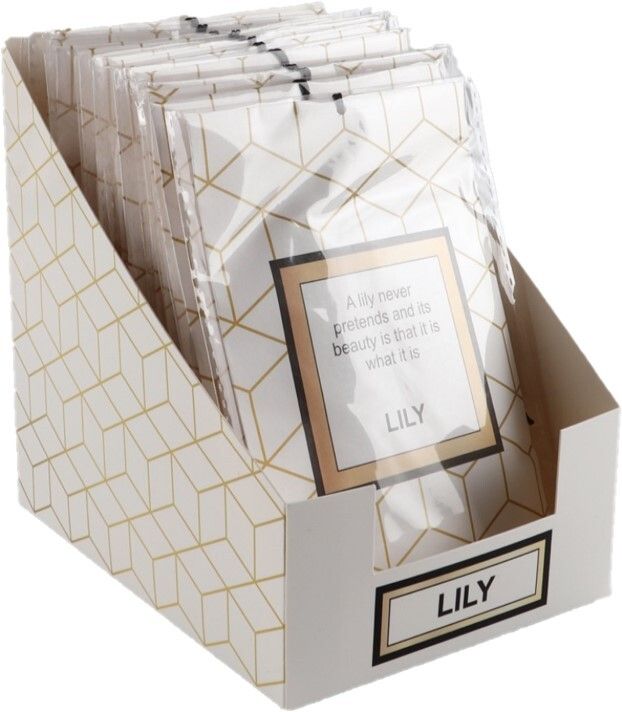 SCENTED SACHETS GNS 10X15CM WITH RIBBON LILY