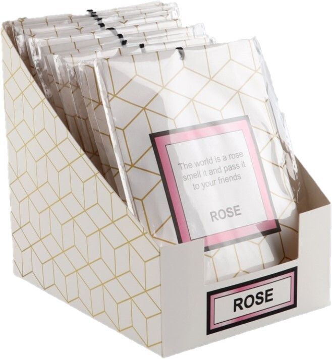 SCENTED SACHETS GNS 10X15CM WITH RIBBON ROSE