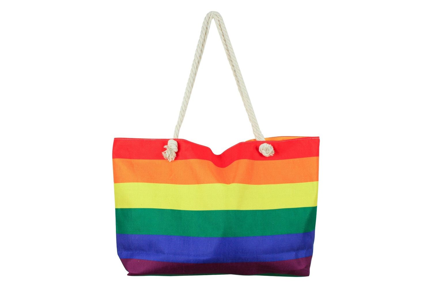 BEACH BAG GOODVIBES JUMBO 70X42X15CM WITH INNER ZIP AND PKT RAINBOW BEACH BAG GOODVIBES JUMBO 70X42X15CM WITH INNER ZIP AND PKT RAINBOW