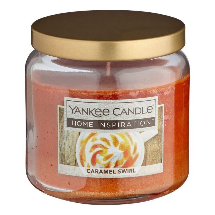 CANDLE YANKEE HI SMALL JAR CARAMEL SWIRL