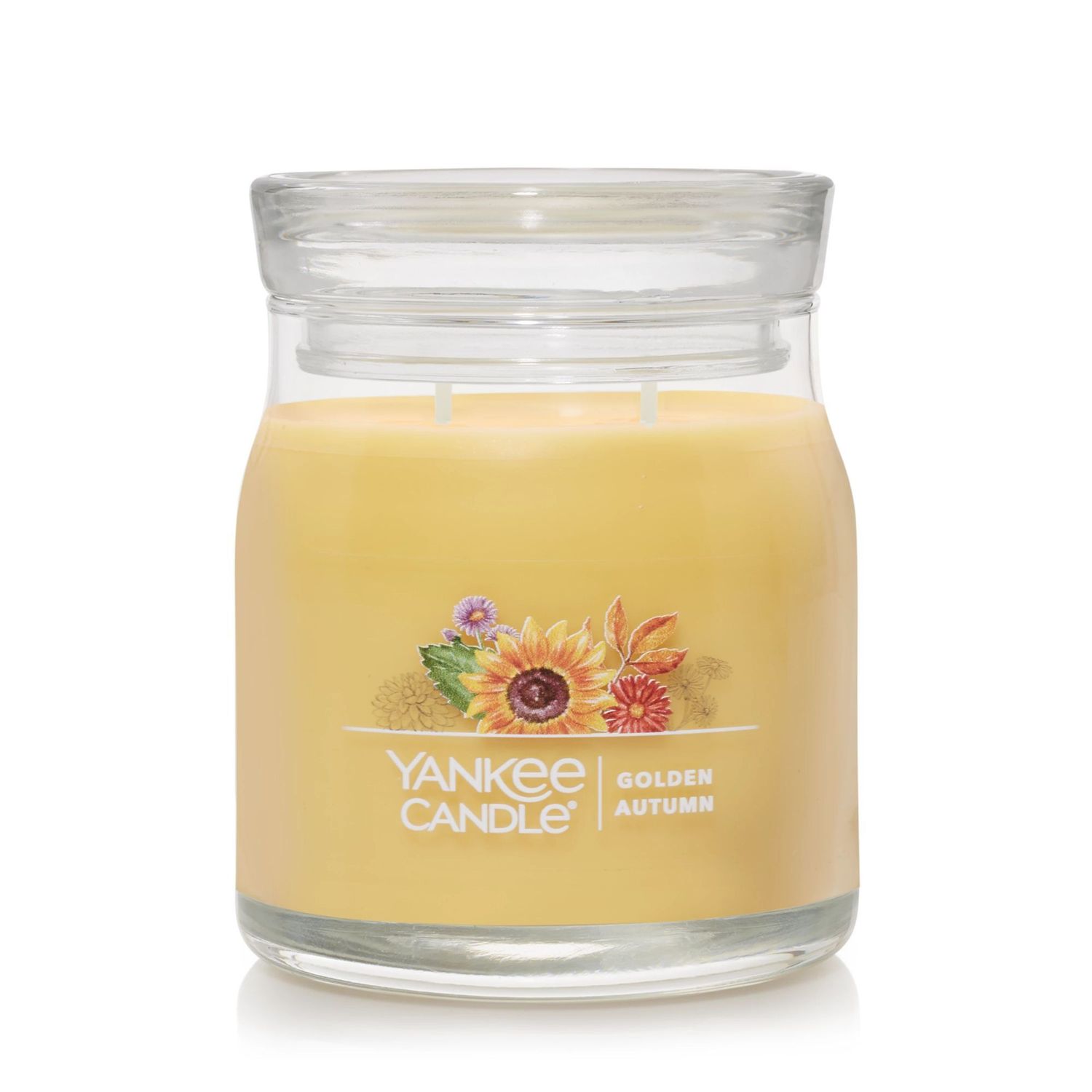 CANDLE YANKEE SIGNATURE MEDIUM JAR GOLDEN AUTUMN