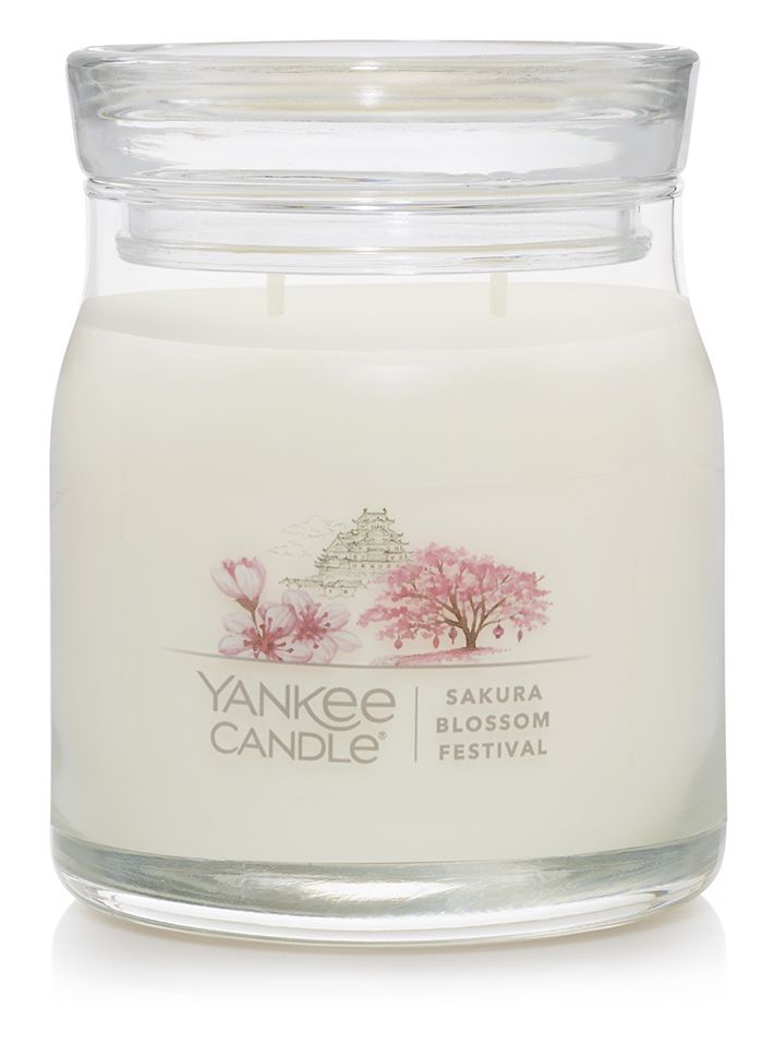 CANDLE YANKEE SIGNATURE MEDIUM JAR SAKURA BLOSSOM FESTIVAL CANDLE YANKEE SIGNATURE MEDIUM JAR SAKURA BLOSSOM FESTIVAL
