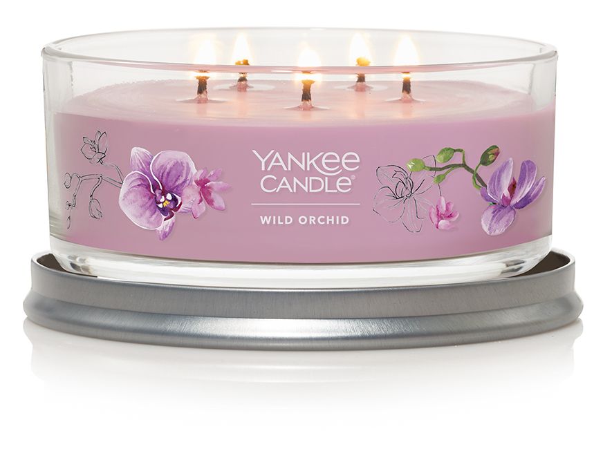 CANDLE YANKEE SIGNATURE 5 WICK TUMBLER WILD ORCHID