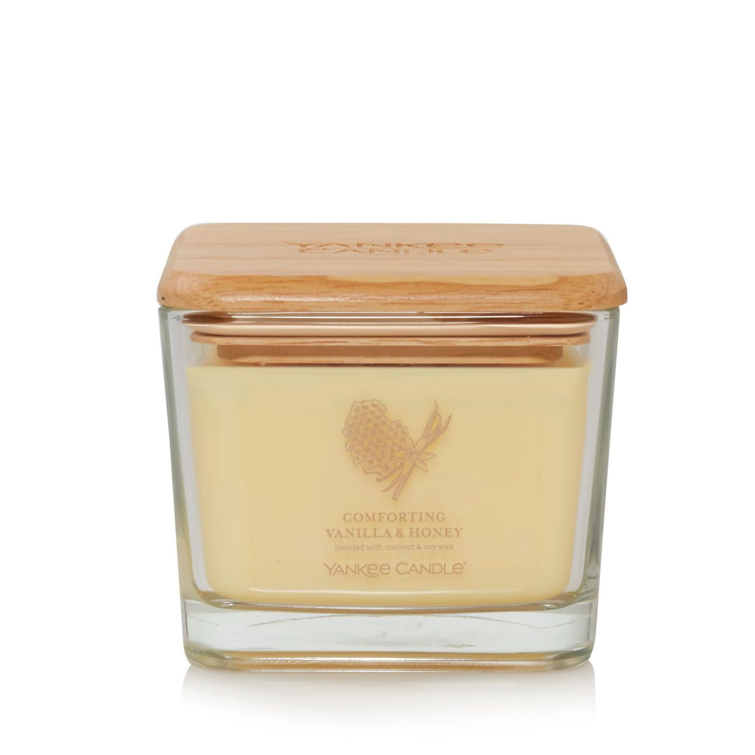 CANDLE YANKEE WELL LIVING MEDIUM COMFORTING VANILLA & HONEY