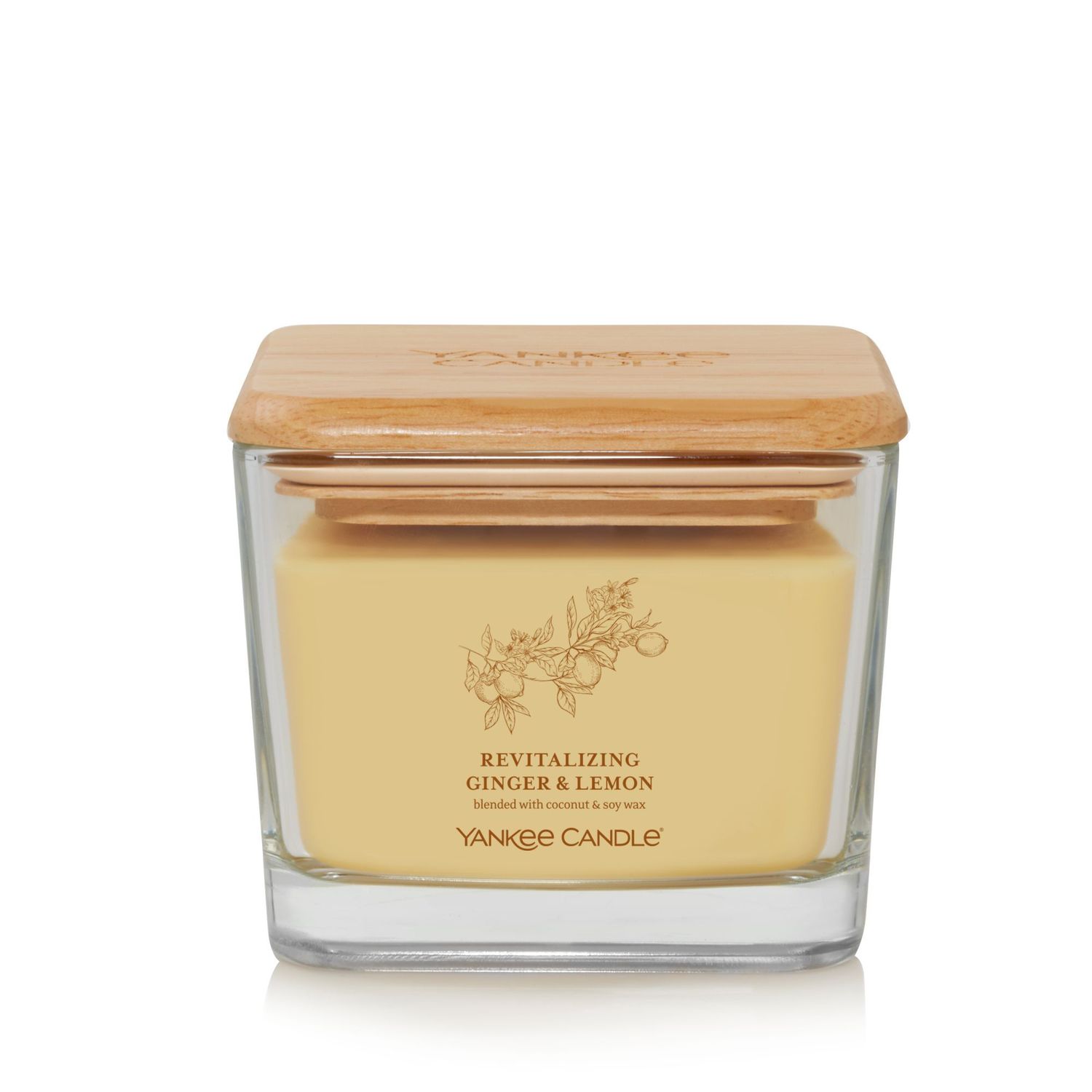CANDLE YANKEE WELL LIVING MEDIUM REVITALIZING GINGER & LEMON CANDLE YANKEE WELL LIVING MEDIUM REVITALIZING GINGER & LEMON