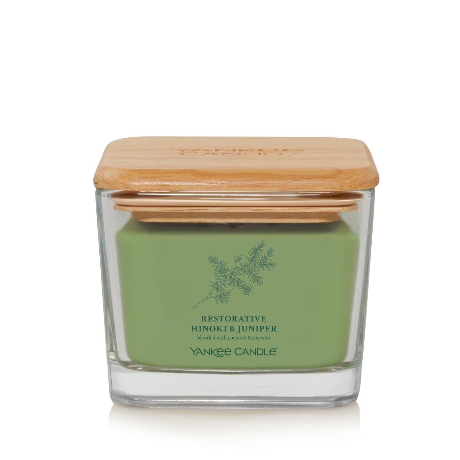 CANDLE YANKEE WELL LIVING MEDIUM RESTORATIVE HINOKI & JUNIPER CANDLE YANKEE WELL LIVING MEDIUM RESTORATIVE HINOKI & JUNIPER