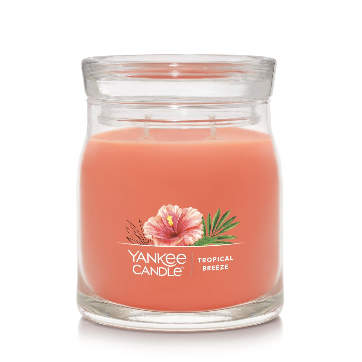 CANDLE YANKEE SIGNATURE MEDIUM JAR TROPICAL BREEZE CANDLE YANKEE SIGNATURE MEDIUM JAR TROPICAL BREEZE