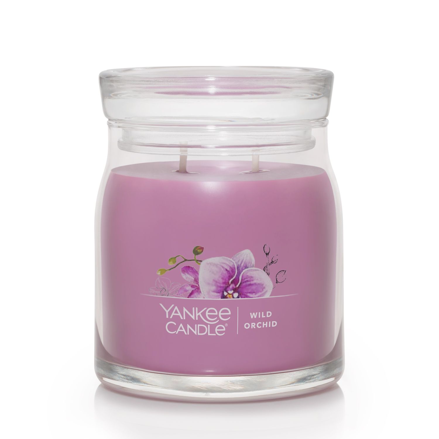 CANDLE YANKEE SIGNATURE MEDIUM JAR WILD ORCHID