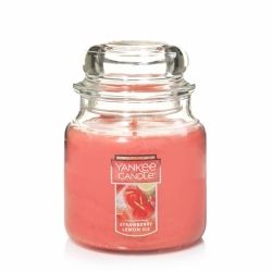 CANDLE YANKEE CLASSIC MEDIUM JAR STRAWBERRY LEMON ICE CANDLE YANKEE CLASSIC MEDIUM JAR STRAWBERRY LEMON ICE