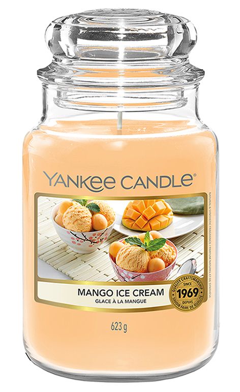 CANDLE YANKEE CLASSIC LARGE JAR MANGO ICE CREAM