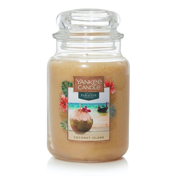 CANDLE YANKEE CLASSIC LARGE JAR COCONUT ISLAND