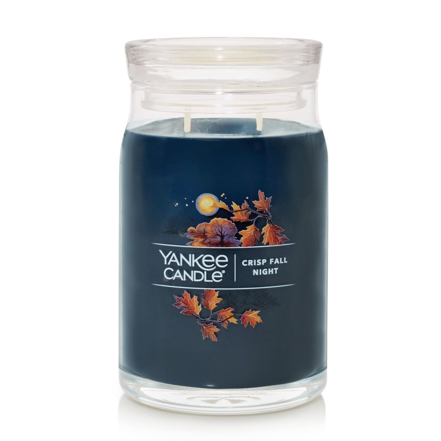 CANDLE YANKEE SIGNATURE LARGE JAR CRISP FALL NIGHT CANDLE YANKEE SIGNATURE LARGE JAR CRISP FALL NIGHT