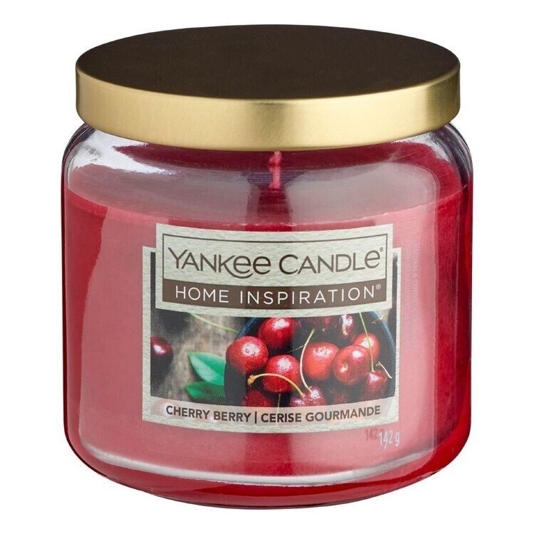 CANDLE YANKEE HI MEDIUM JAR CHERRY BERRY