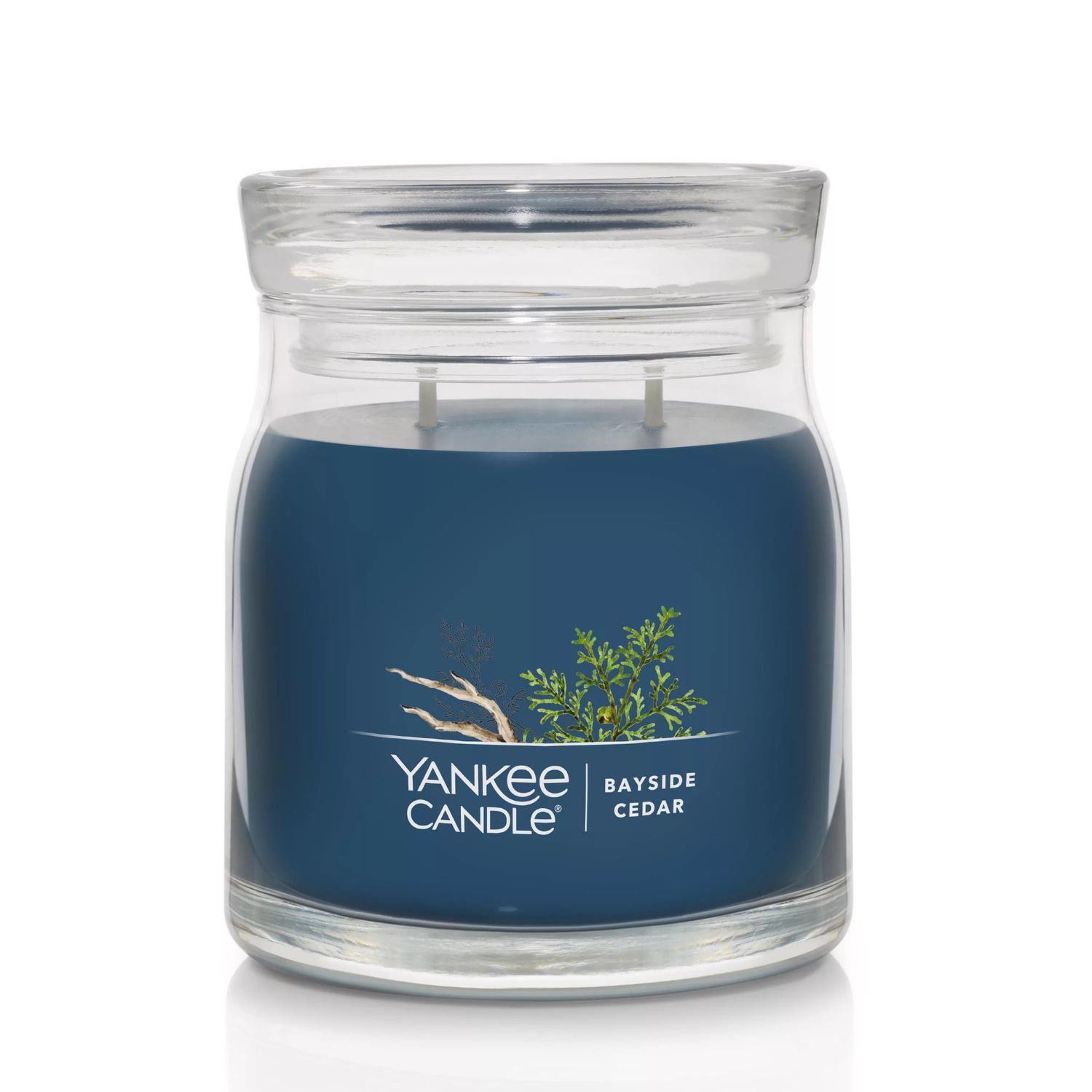 CANDLE YANKEE SIGNATURE MEDIUM JAR BAYSIDE CEDAR