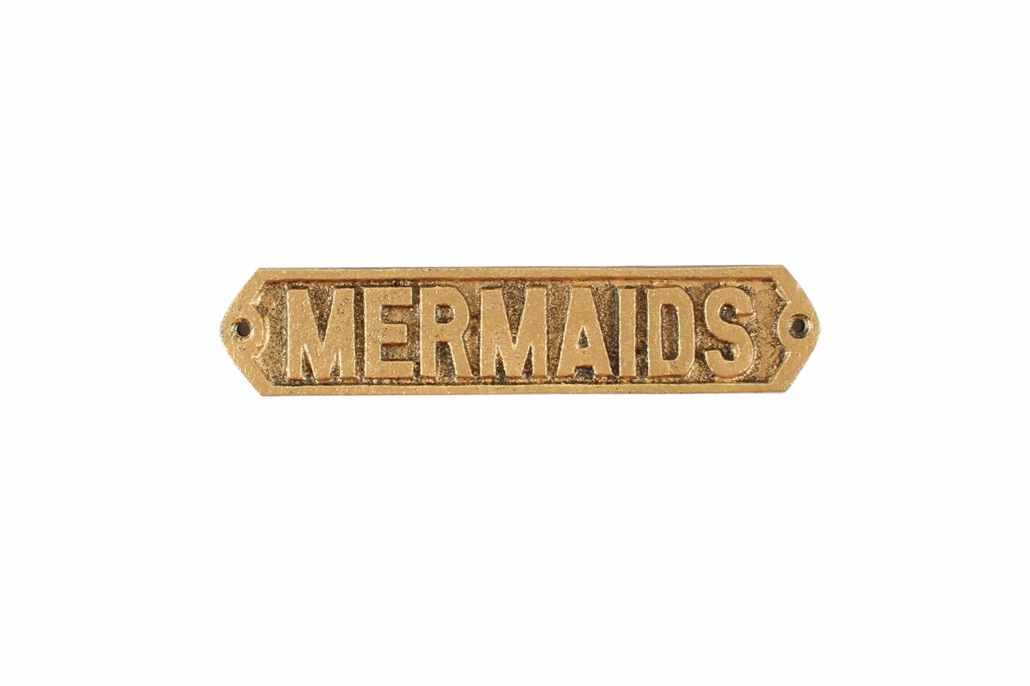 GIFT GNS WAFI GOLD CAST IRON PLAQUE MERMAIDS 20X4CM GIFT GNS WAFI GOLD CAST IRON PLAQUE MERMAIDS 20X4CM