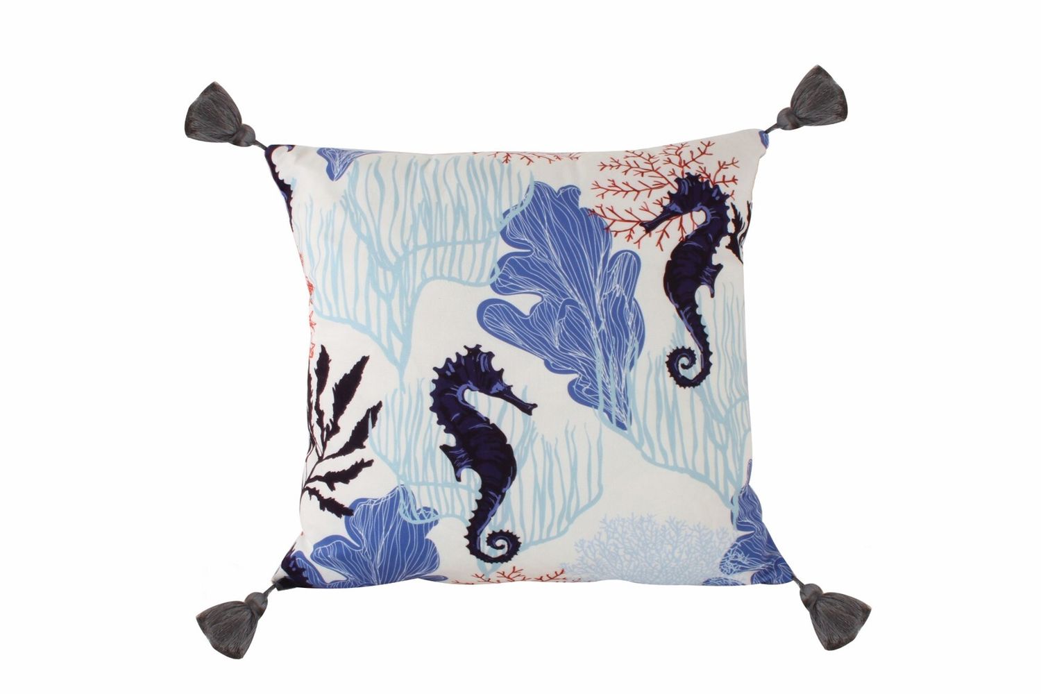 GIFT GNS HAMPTON HUMPHREY SEA LIFE TASSEL CUSHION 45X45CM GIFT GNS HAMPTON HUMPHREY SEA LIFE TASSEL CUSHION 45X45CM