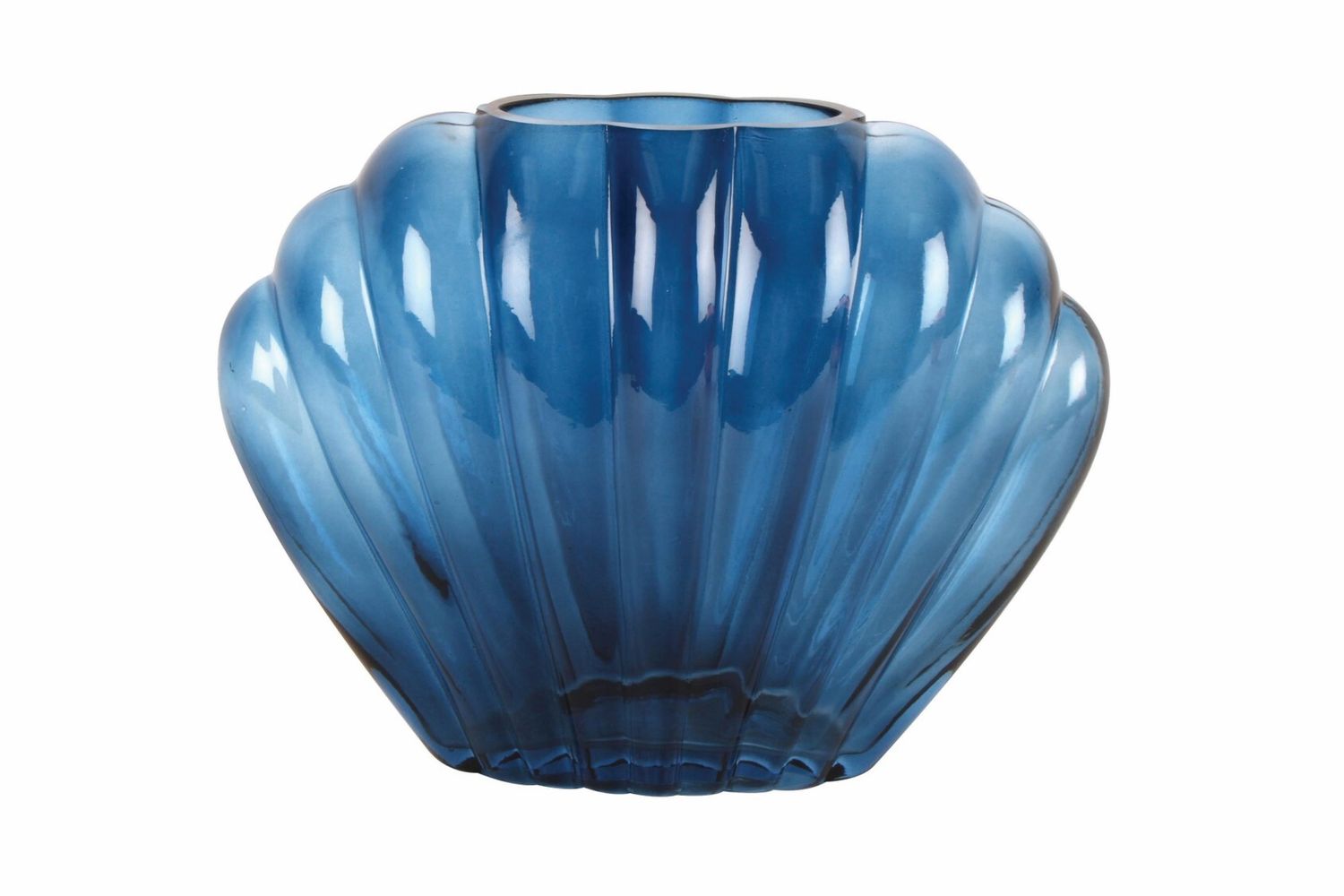 GIFT GNS HAMPTON BILLIE SHELL GLASS VASE 22X17X9CM GIFT GNS HAMPTON BILLIE SHELL GLASS VASE 22X17X9CM