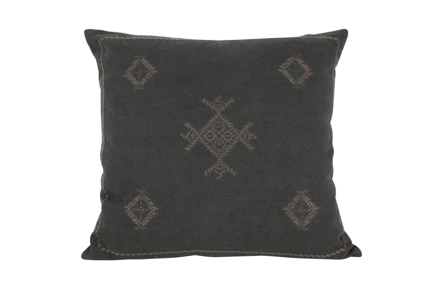 GIFT GNS MONO INNEZ EMBROIDEY CUSHION CHARCOAL 50X50CM GIFT GNS MONO INNEZ EMBROIDEY CUSHION CHARCOAL 50X50CM