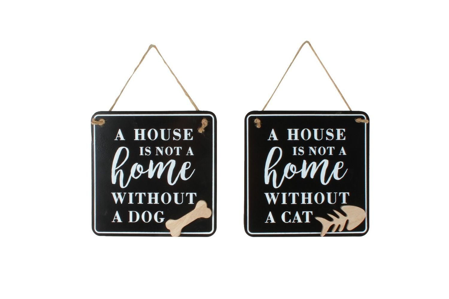 GIFT GNS SIGNS CHACE METAL SIGN HOME CAT OR DOG 2 ASST 20X20X1CM GIFT GNS SIGNS CHACE METAL SIGN HOME CAT OR DOG 2 ASST 20X20X1CM