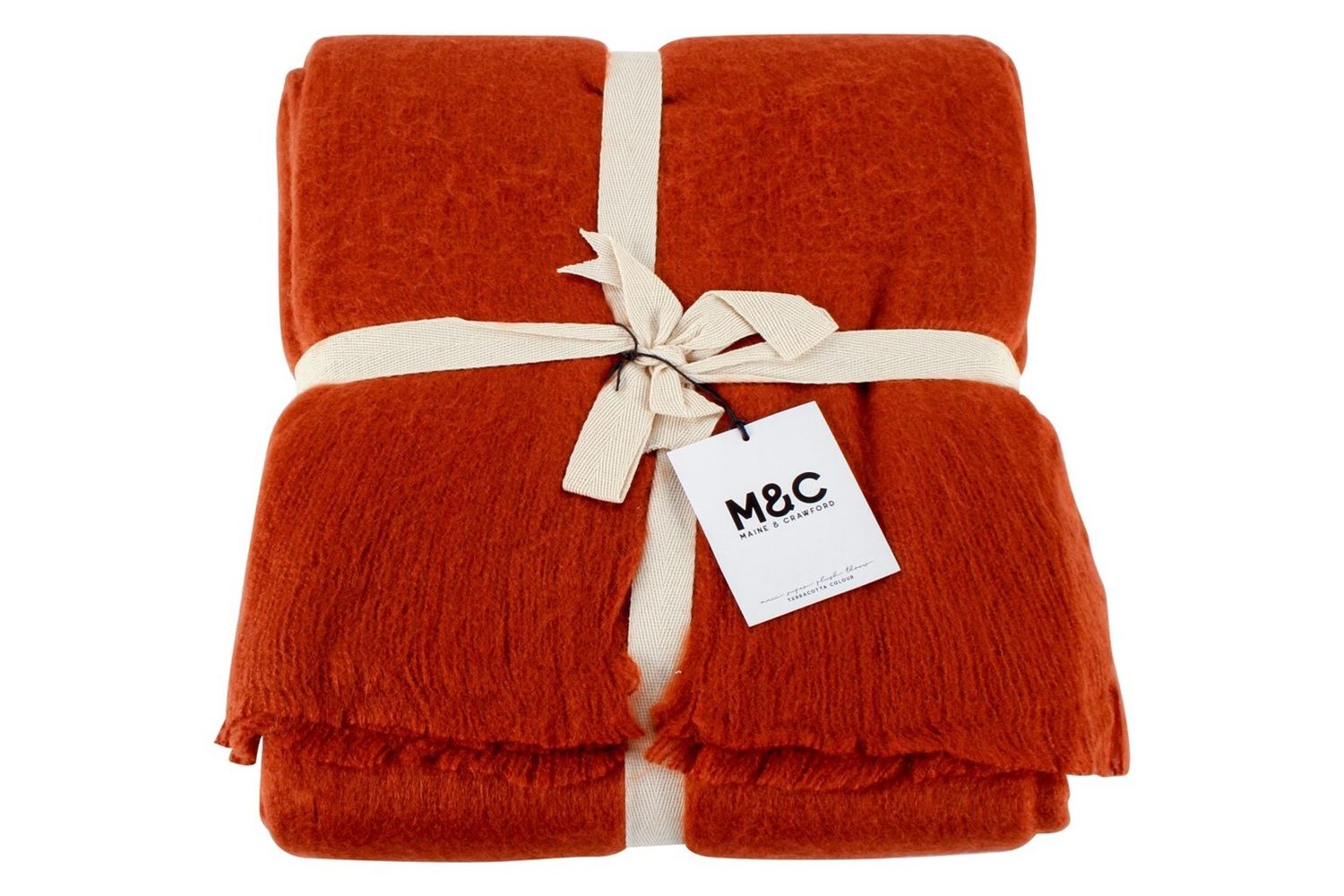 GIFT GNS VINTAGE JUNGLE MACI SUPER PLUSH THROW TERRACOTTA 170X130CM