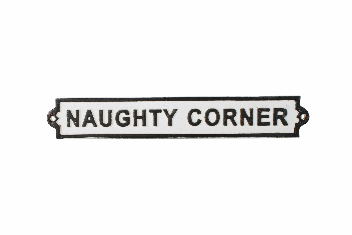 GIFT GNS WALT CAST IRON PLAQUE NAUGHTY CORNER 27X4CM GIFT GNS WALT CAST IRON PLAQUE NAUGHTY CORNER 27X4CM