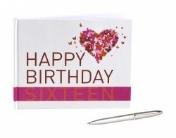 GUEST BOOK WITH PEN ME 16TH BIRTHDAY