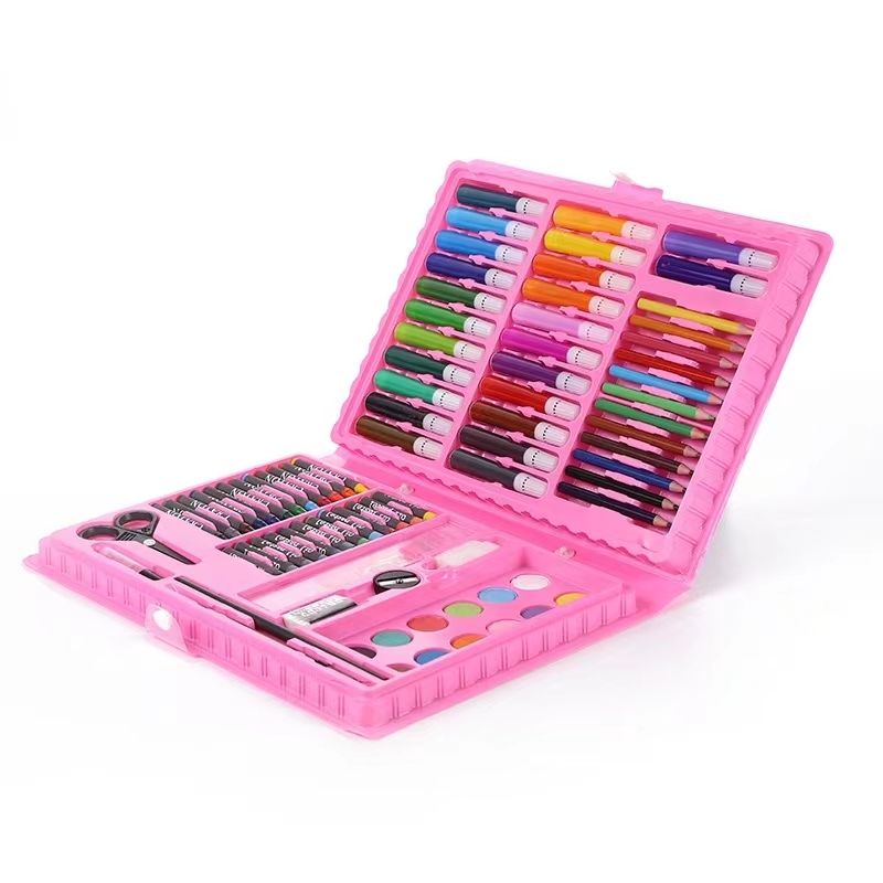 ART SET SUPER ARTIST TOOL KIT 86 PIECES PINK