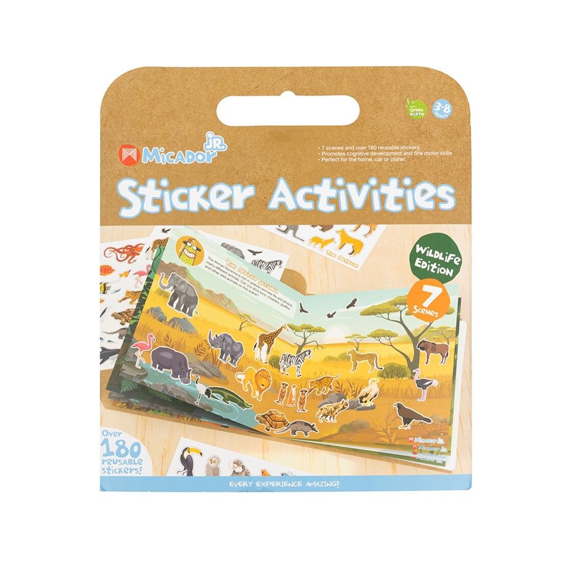 ACTIVITY PACK MICADOR JR WILDILFE STICKERS