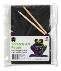 SCRATCH ART PAPER EC A5 PK40