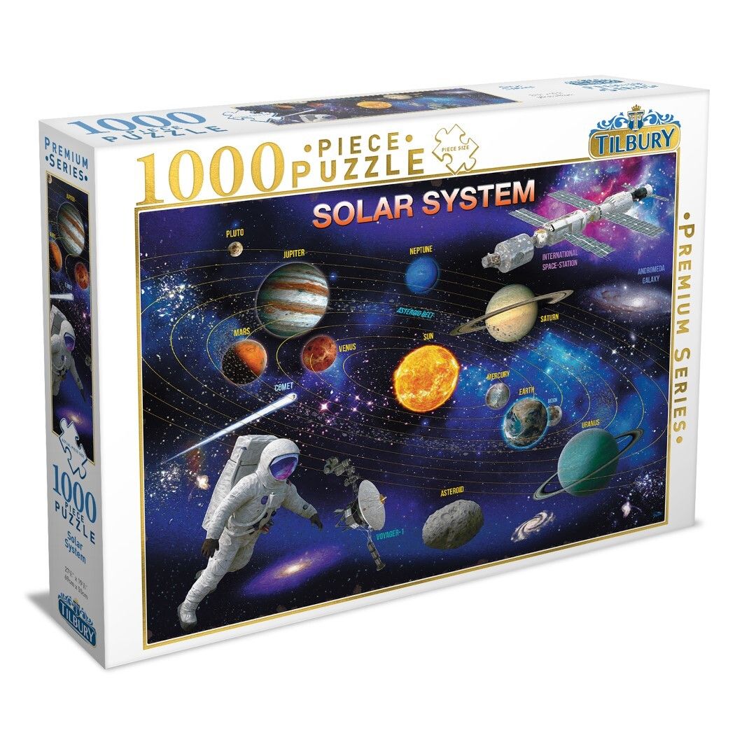 JIGSAW PUZZLE TILBURY PREMIUM 1000PCE SOLAR SYSTEM JIGSAW PUZZLE TILBURY PREMIUM 1000PCE SOLAR SYSTEM