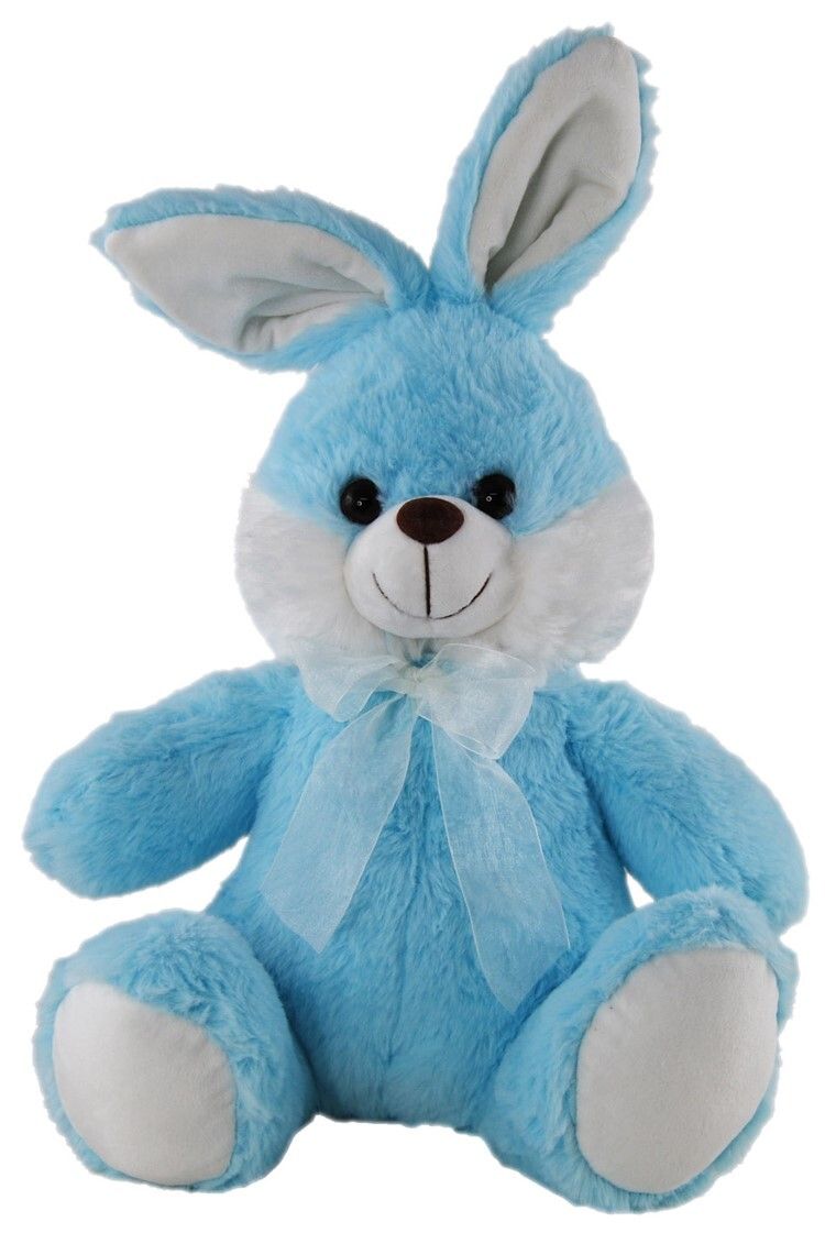 SOFT TOY ELKA 23CM BUNNY BUGSY BLUE