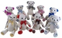 SOFT TOY ELKA AUTOGRAPH BEAR JOINTED 38CM STANDING ASST SOFT TOY ELKA AUTOGRAPH BEAR JOINTED 38CM STANDING ASST