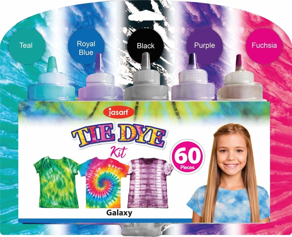 ART & CRAFT JASCO TIE DYE KIT 60 PIECE GALAXY