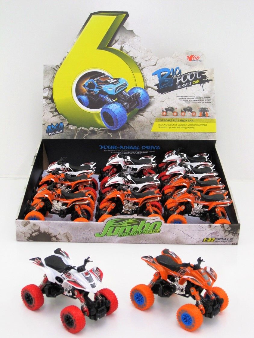 TOY QUAD BIKE DIE CAST PULL BACK