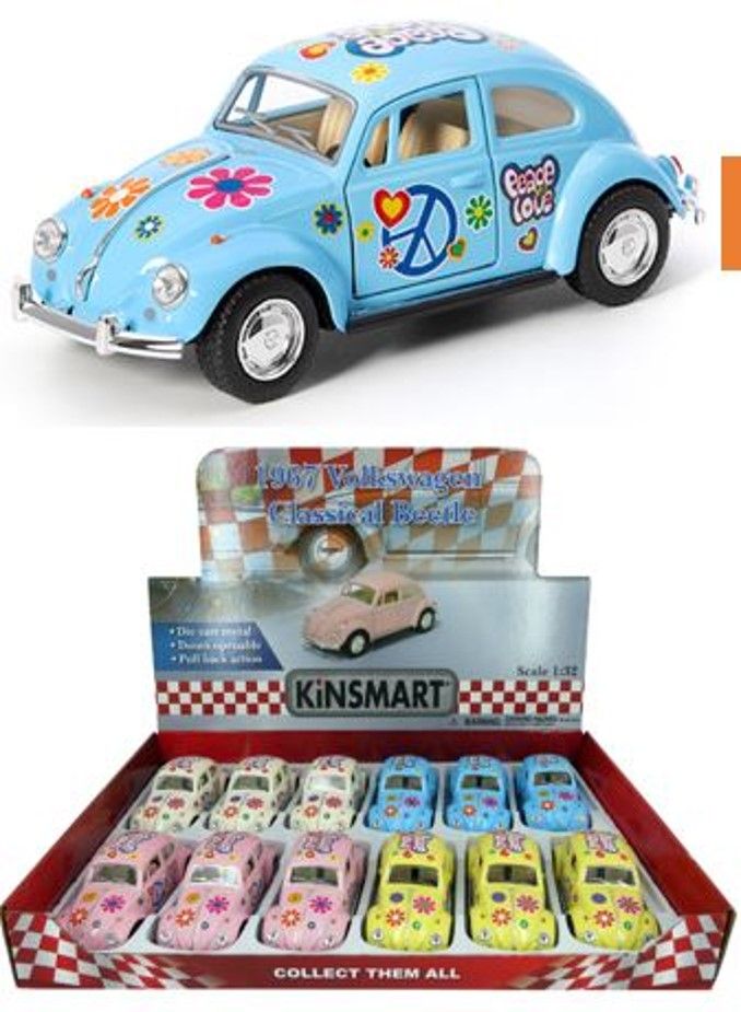 TOY VW BEETLE DIE CAST MINI PULL BACK DISP12